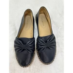 TALBOTS IZZY CINCHED‎ NAPPA ESPADRILLES SIZE 5M